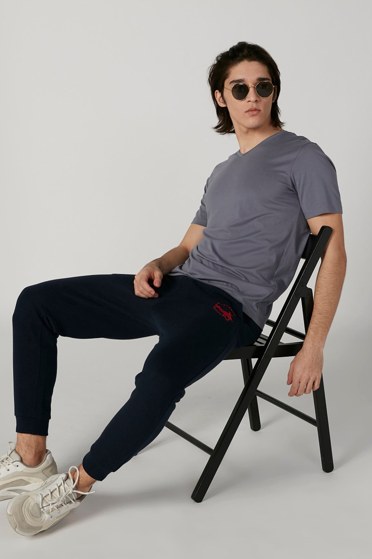 Sustainability Full Length Plain Flexi Waist Jog Pants with Pockets