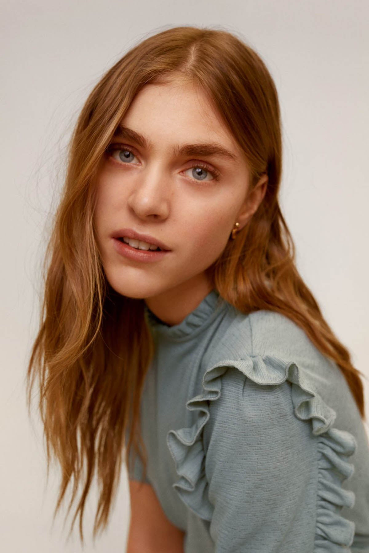Ruffle Textured T-Shirt