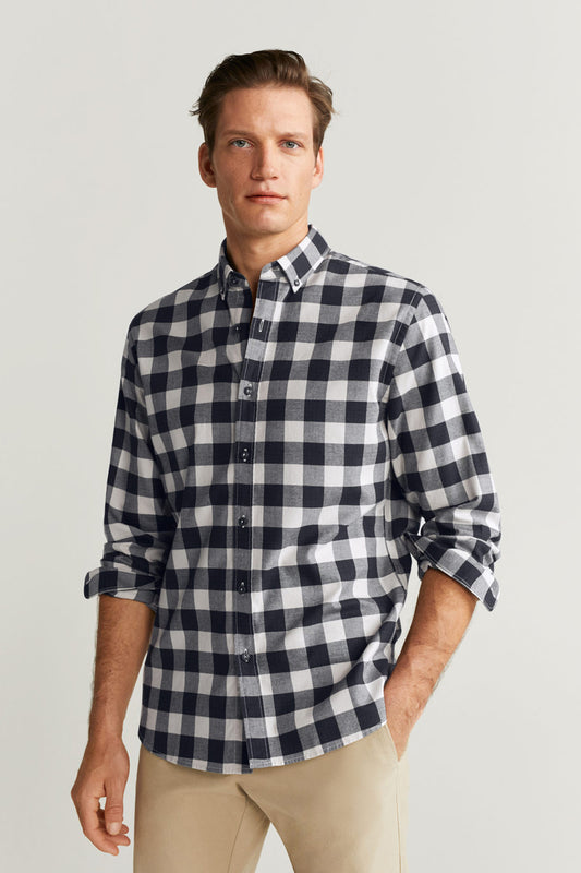 Regular Fit Checked Flannel Shirt