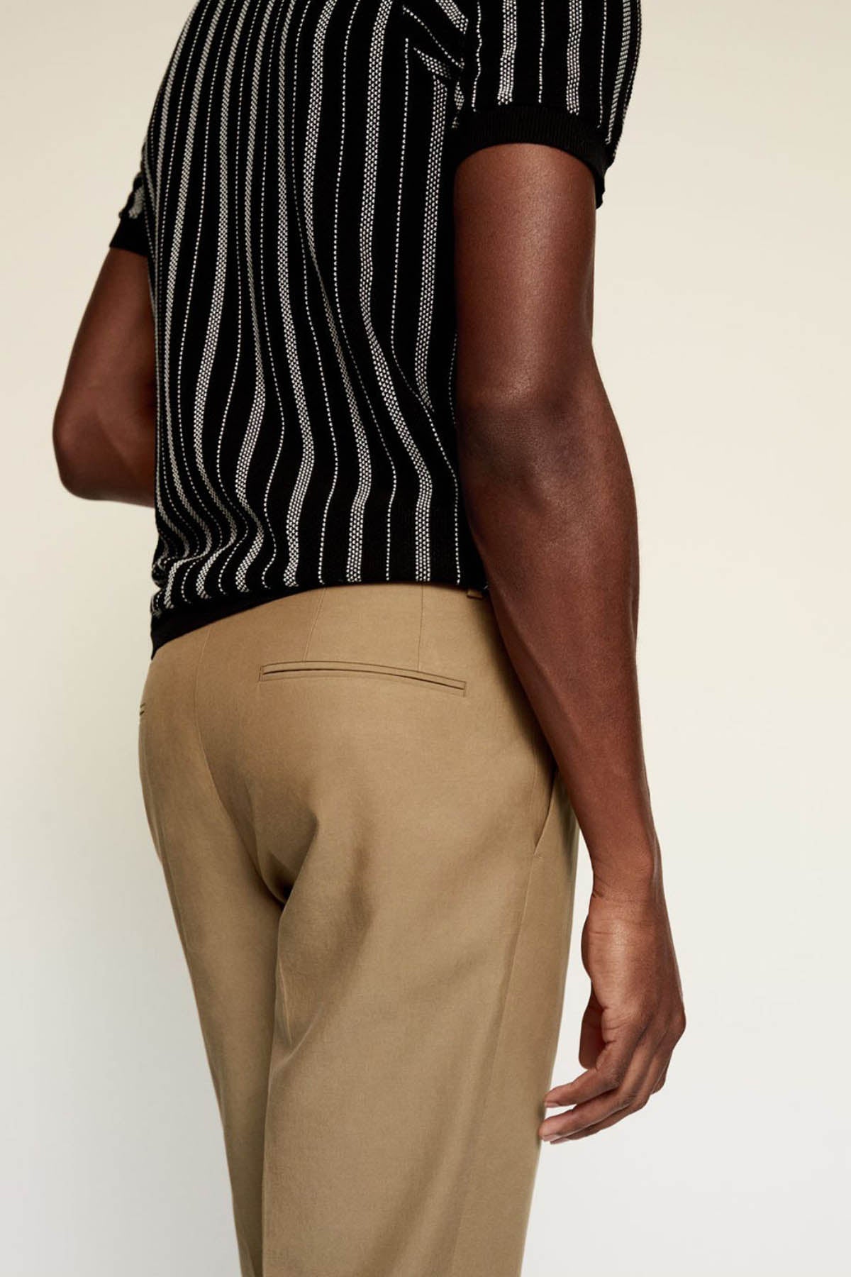 Slim Fit Cotton Suit Trousers