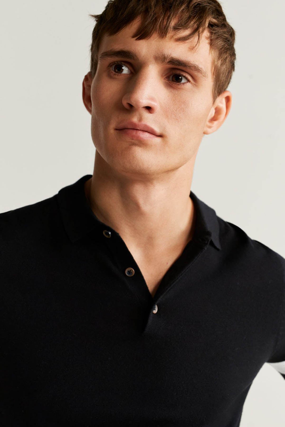 Fine Knit Polo Shirt
