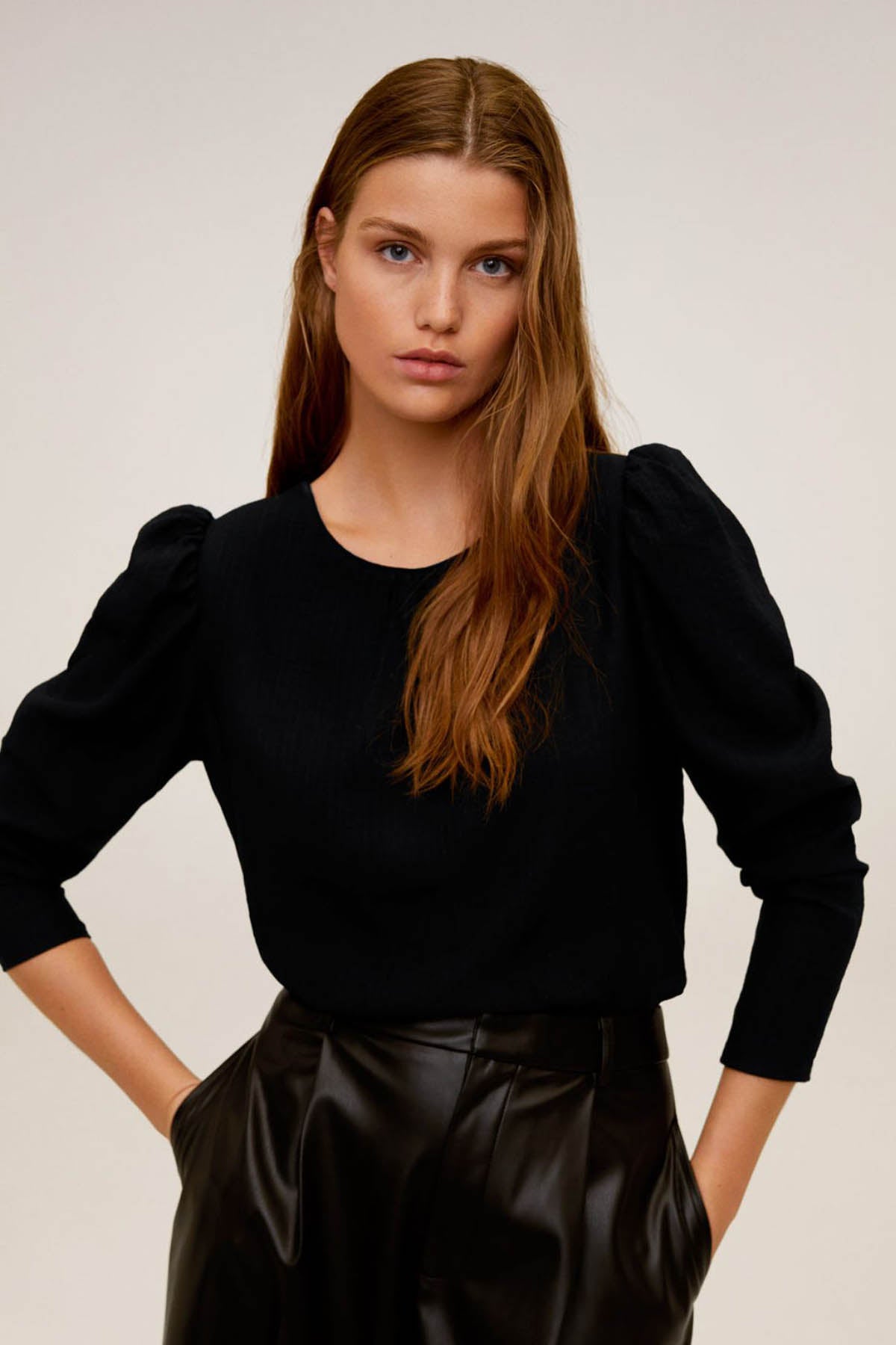 Puffed Sleeves Blouse
