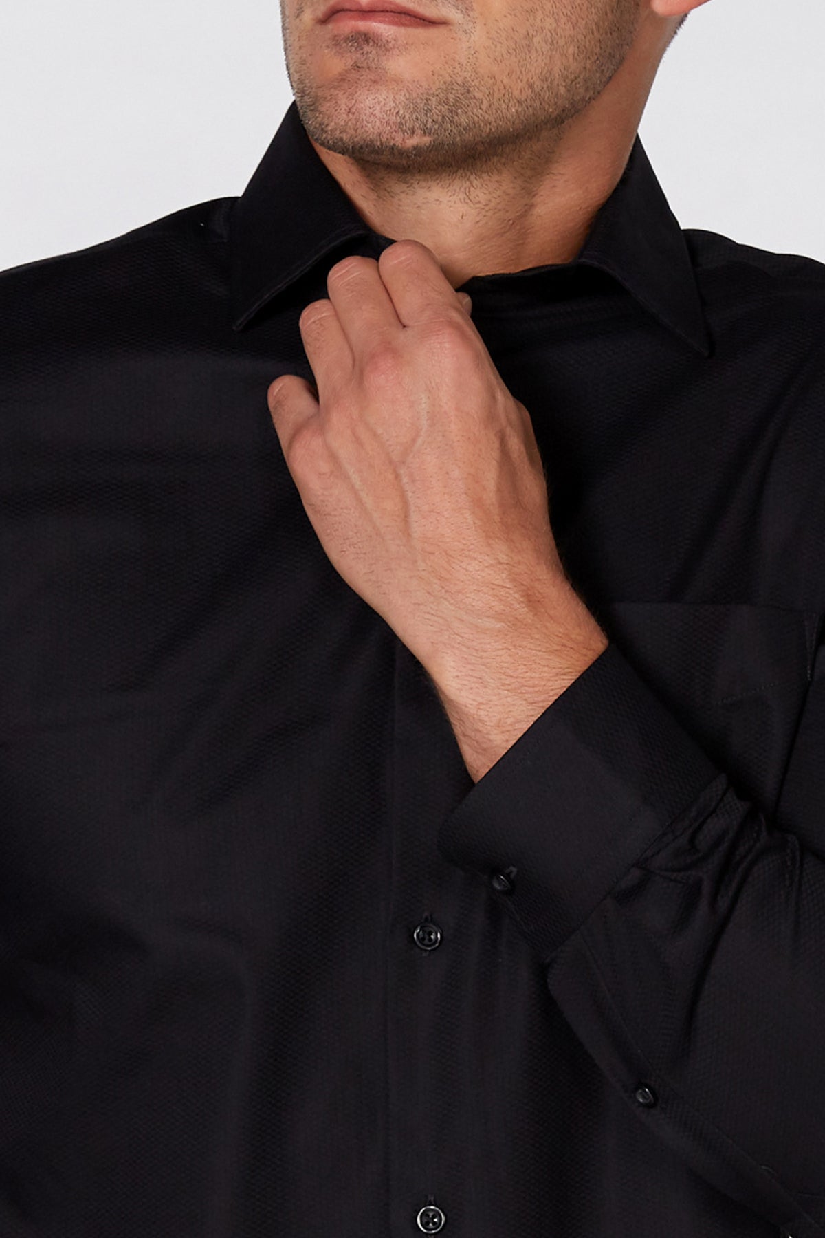 Long Sleeves Shirt with Complete Placket