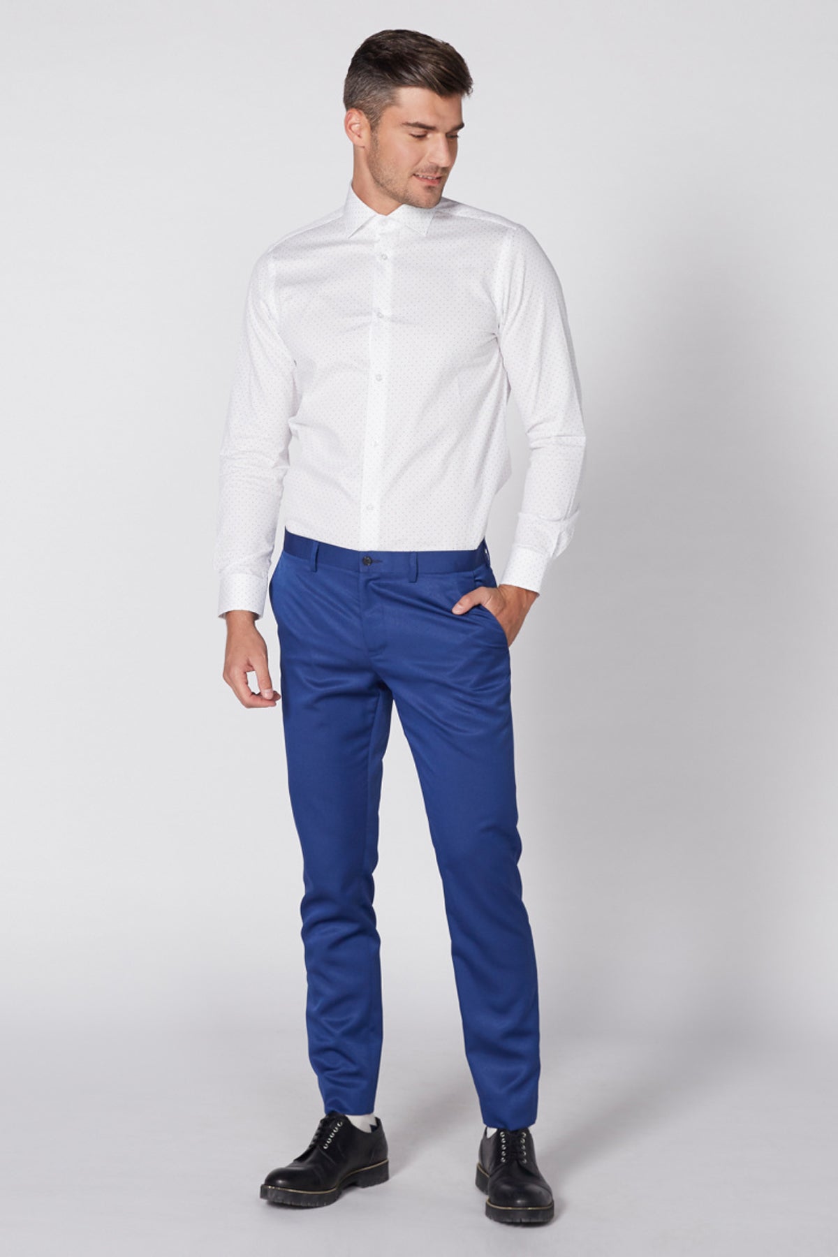Printed Shirt with Long Sleeves and Complete Placket