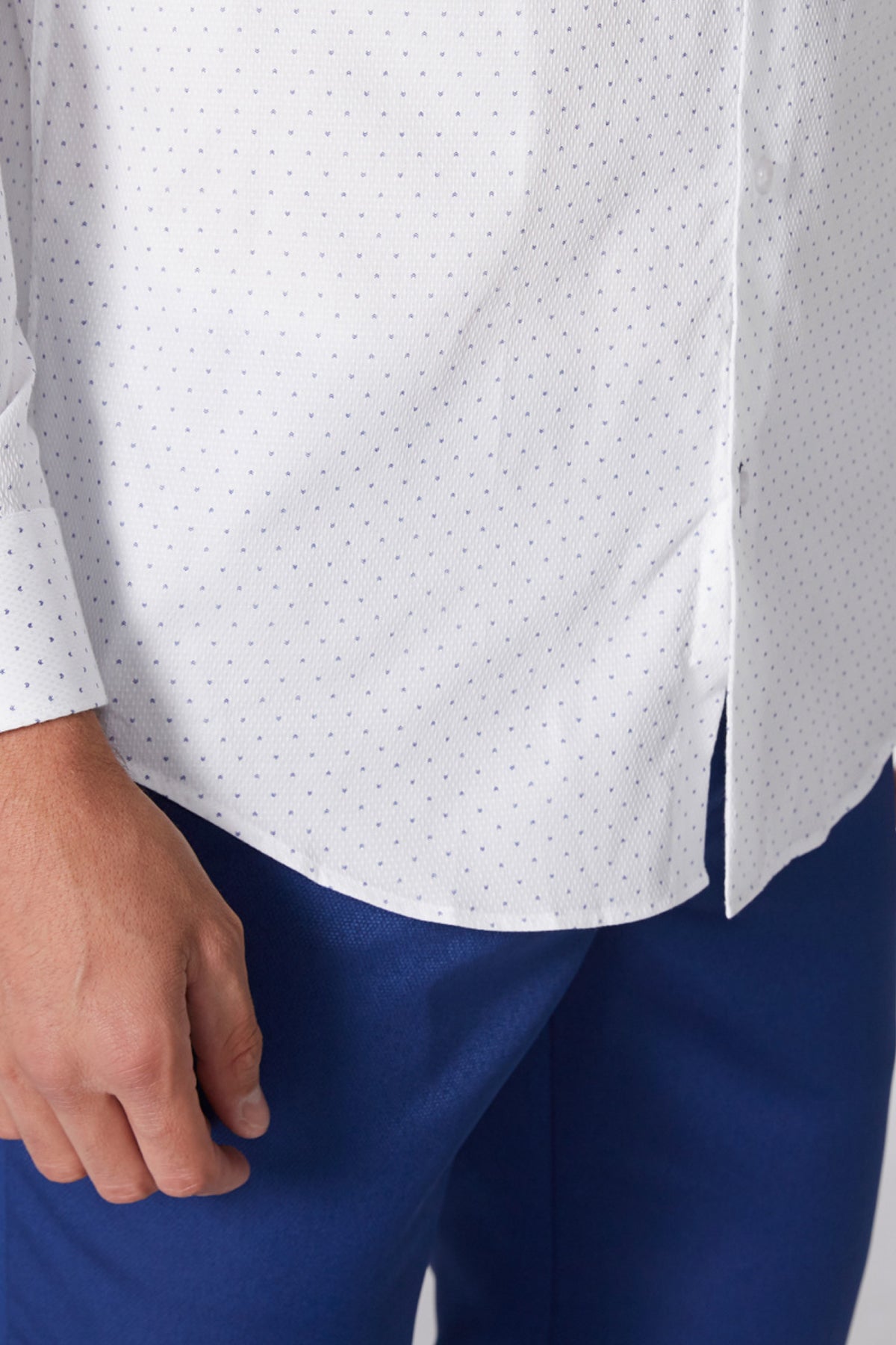 Printed Shirt with Long Sleeves and Complete Placket