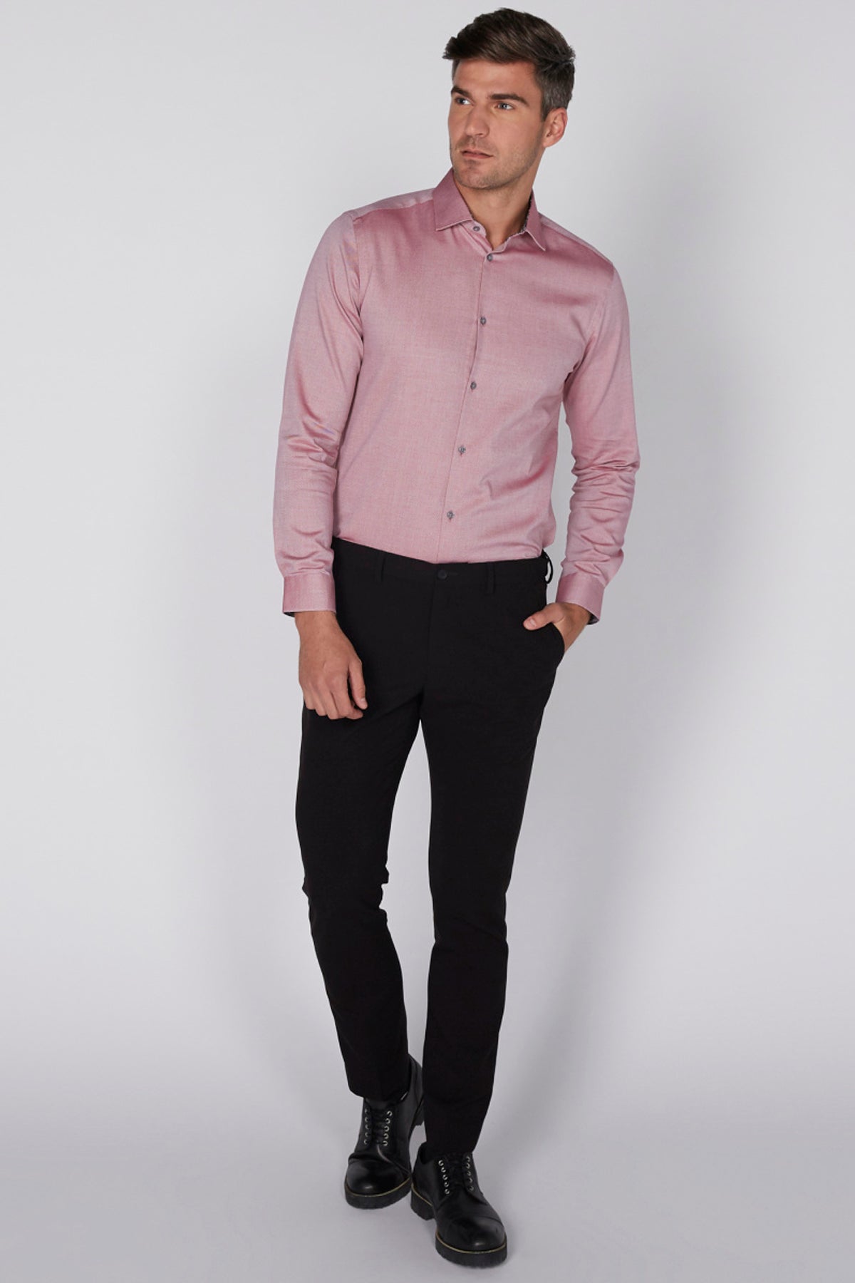 Long Sleeves Formal Shirt with Spread Collar
