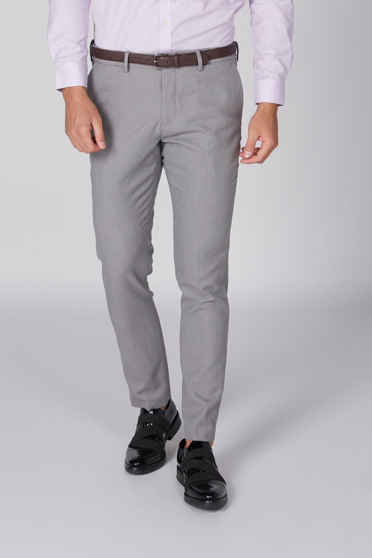 Full Length Trousers with Button Closure and Pocket Detail