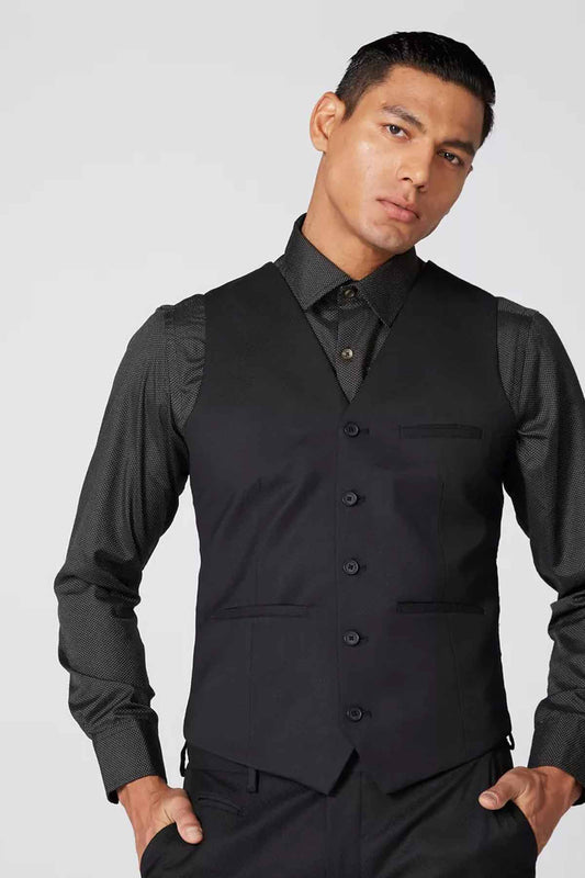 Pocket Detail Waistcoat with Button Placket