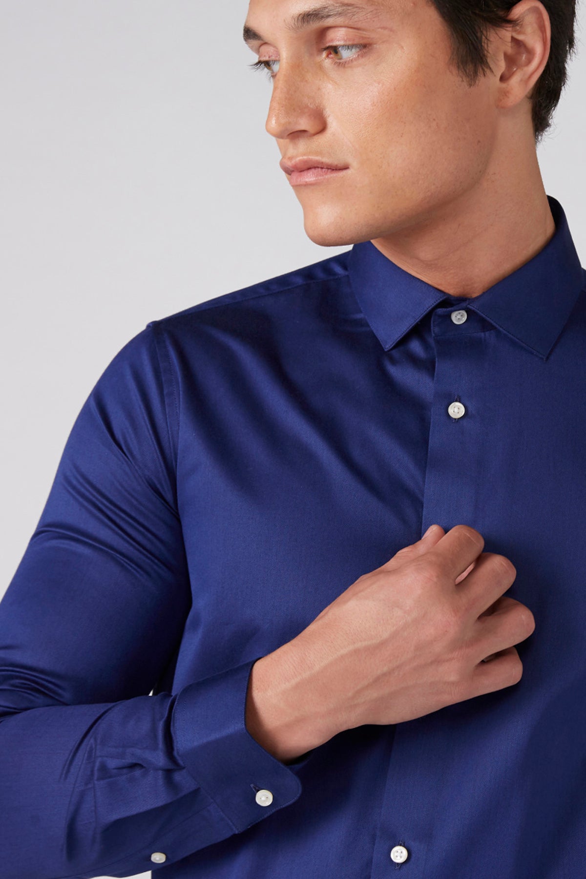 Long Sleeves Shirt with Complete Placket