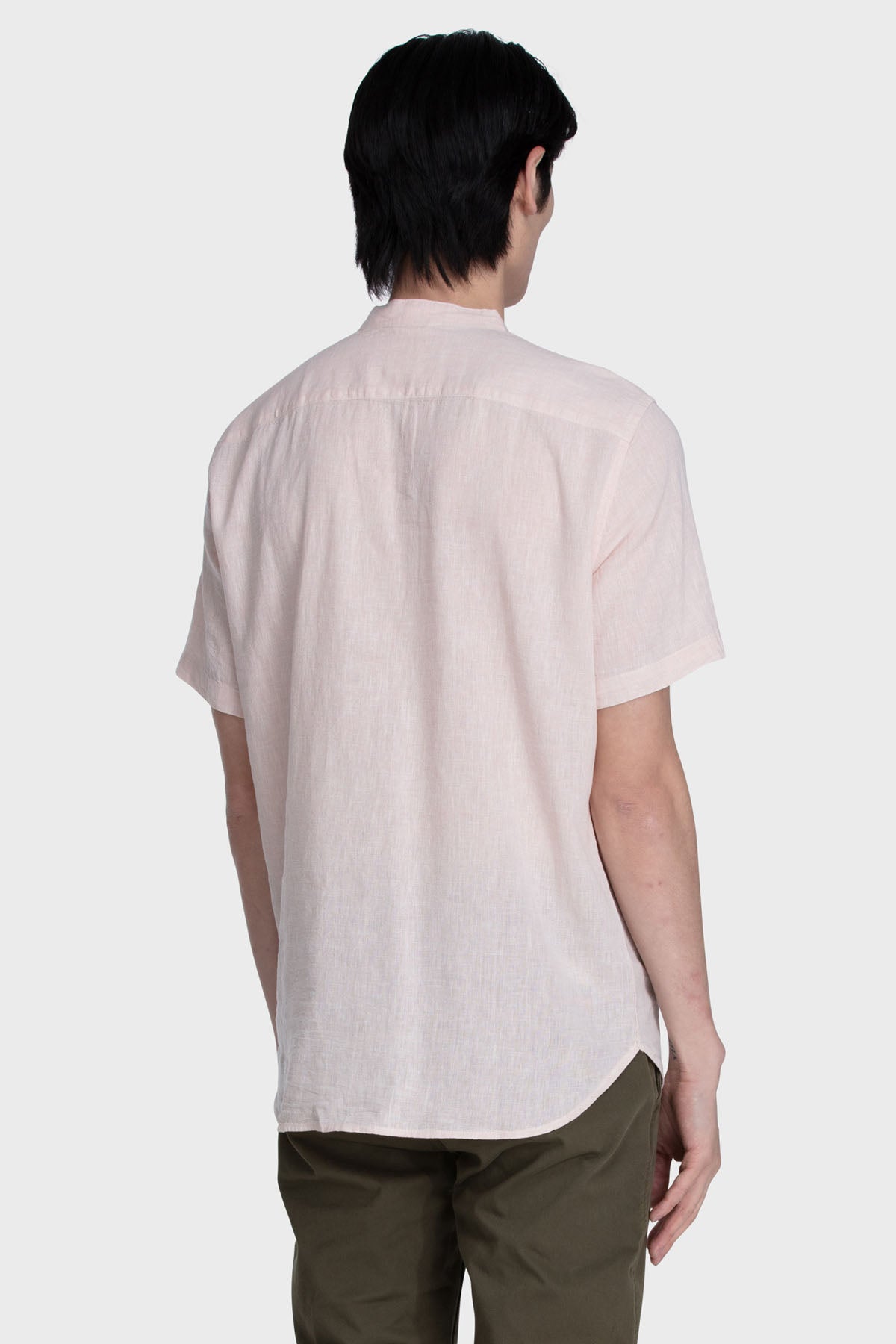 S/S Mandarin Collar Shirt