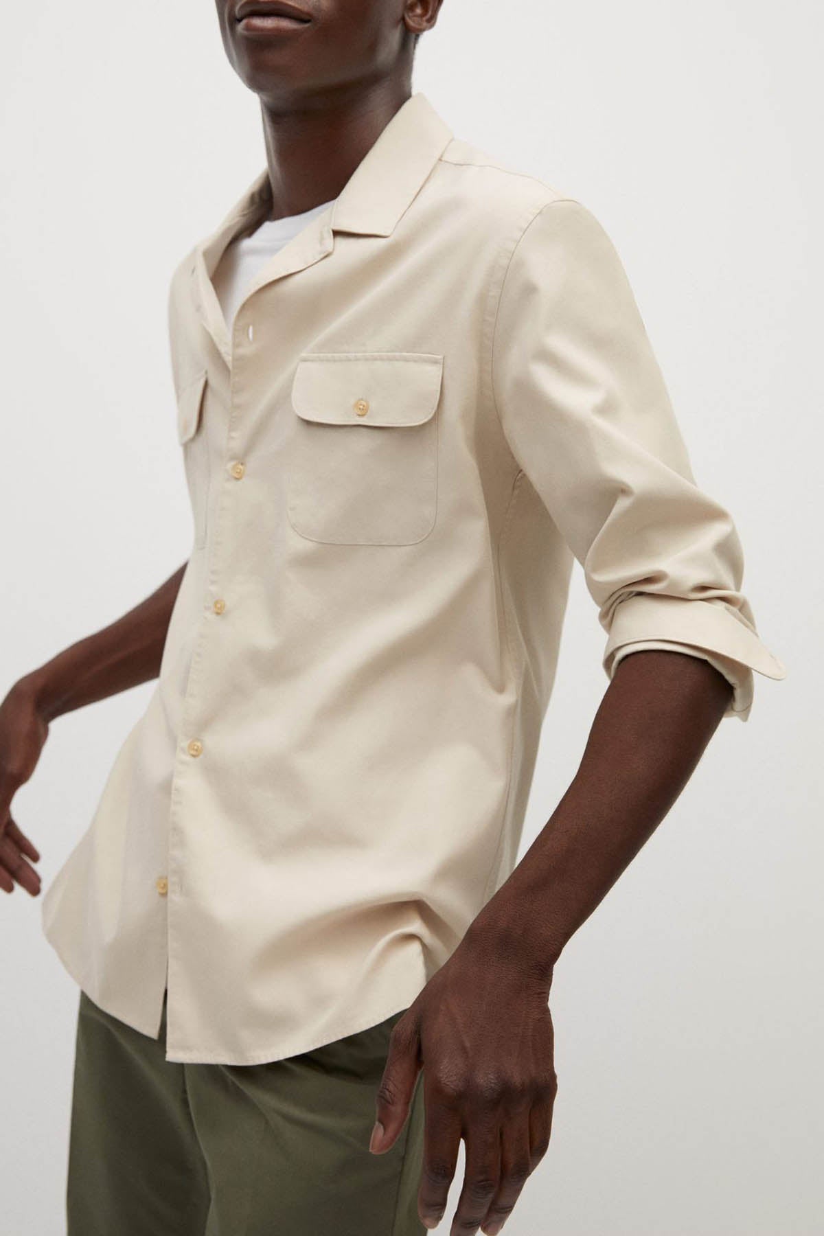 Regular Fit Lyocell Cotton Shirt