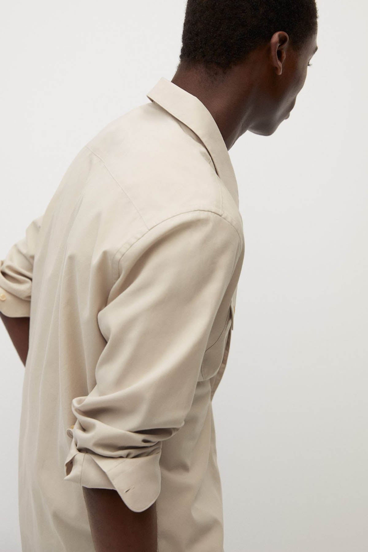 Regular Fit Lyocell Cotton Shirt