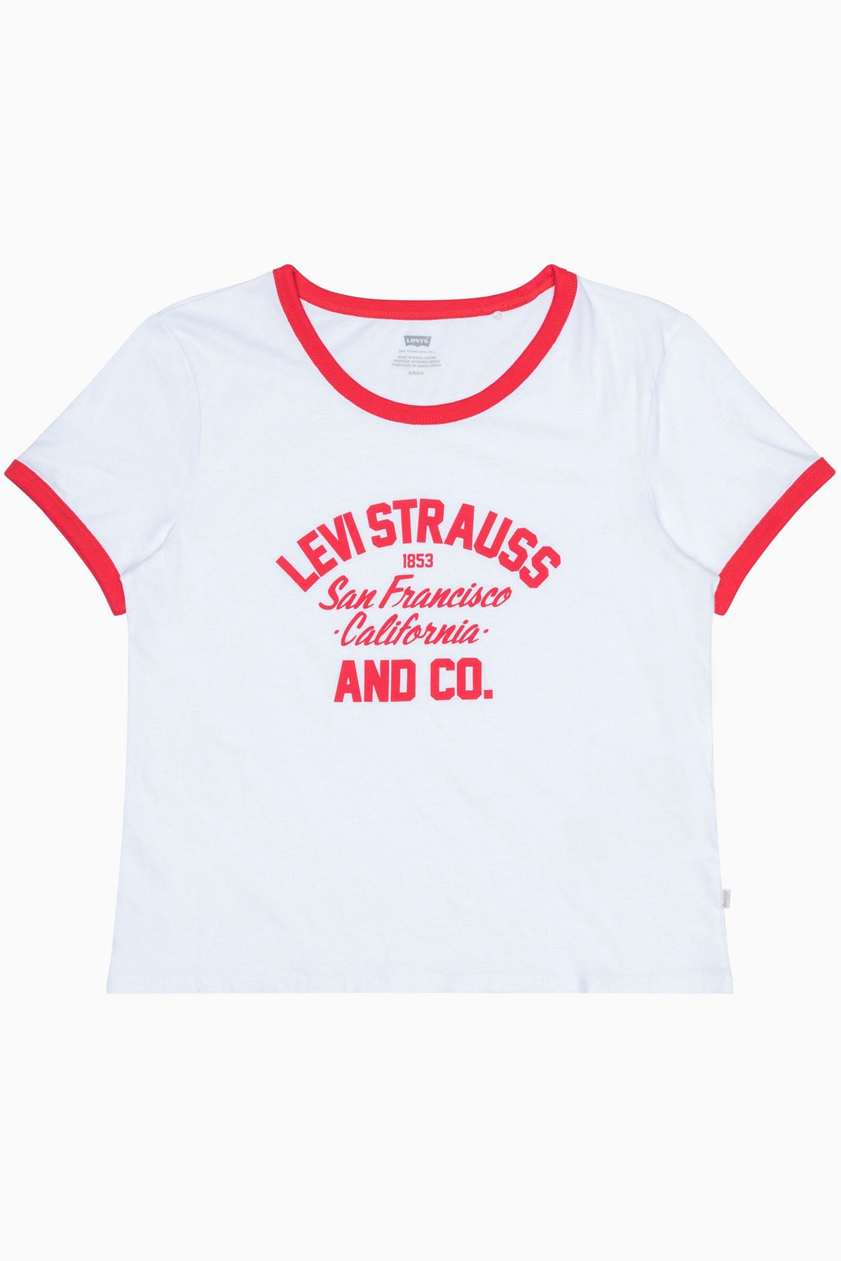 Graphic Ringer Surf Tee Varsity Logo