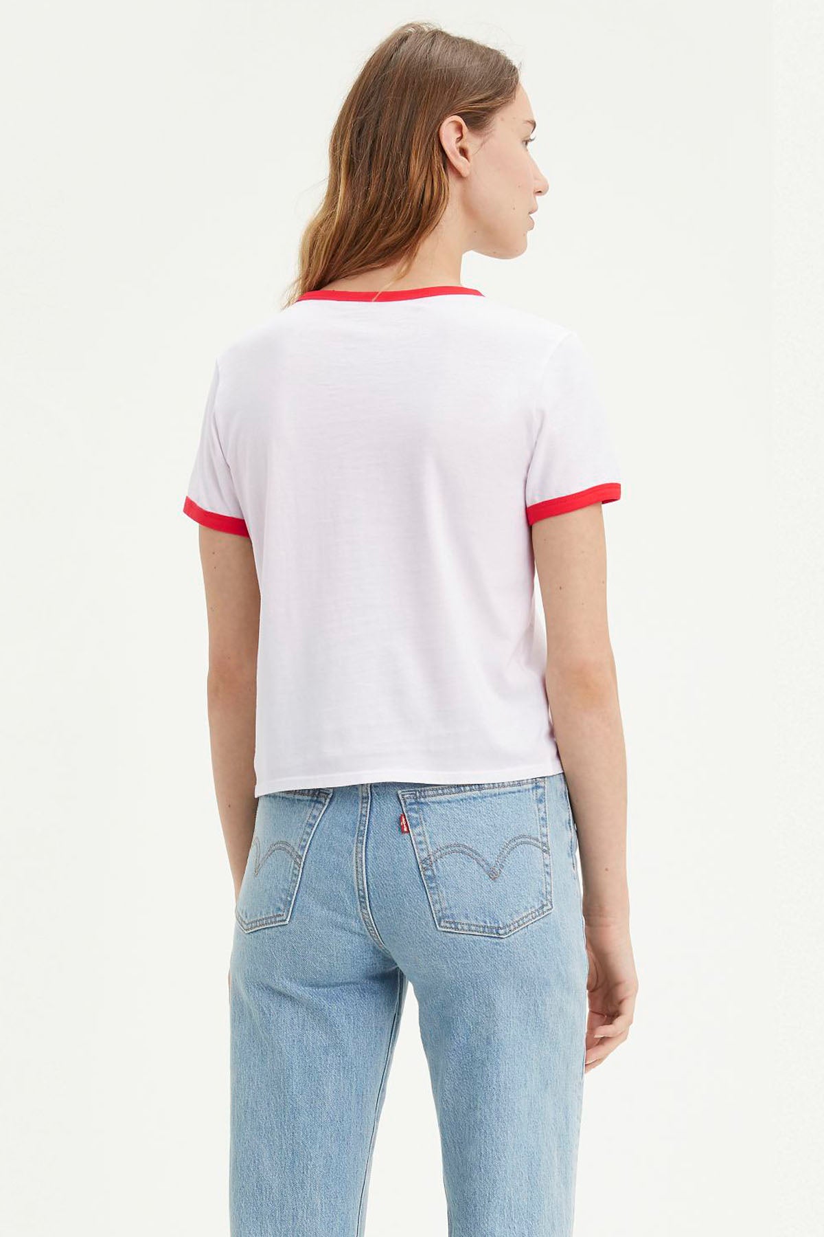 Graphic Ringer Surf Tee Varsity Logo