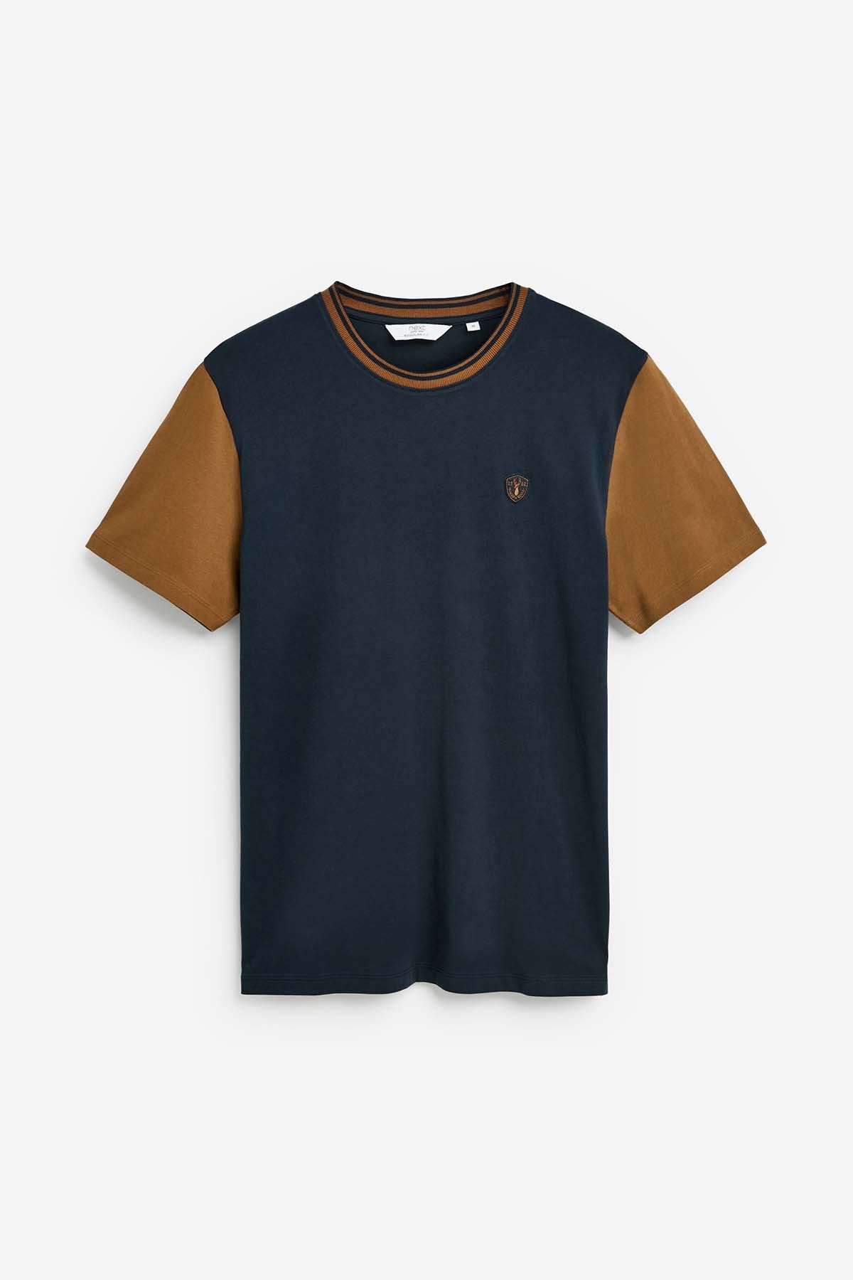 Contrast Sleeve Regular Fit T-Shirt