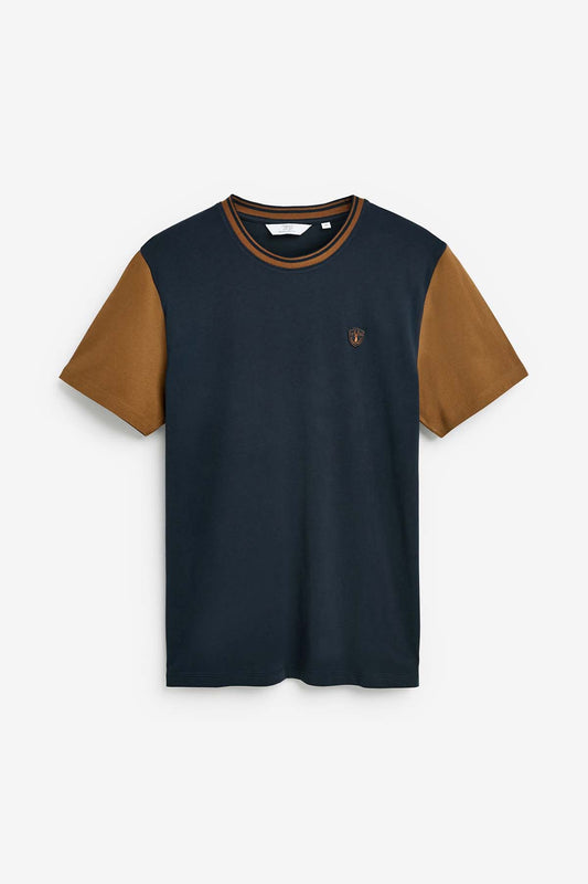 Contrast Sleeve Regular Fit T-Shirt