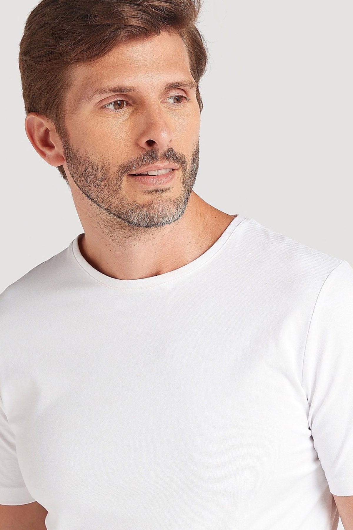 Crew Neck T-Shirt with Short Sleeves
