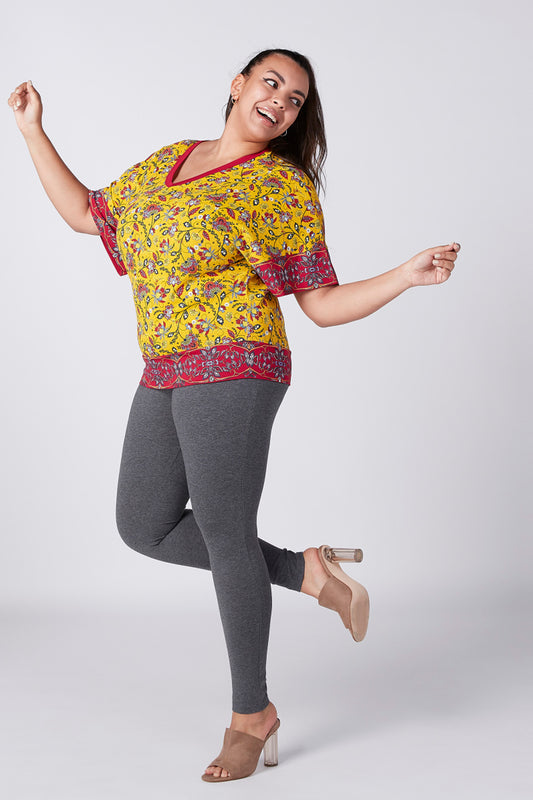 Full Length Leggings With Elasticised Waistband