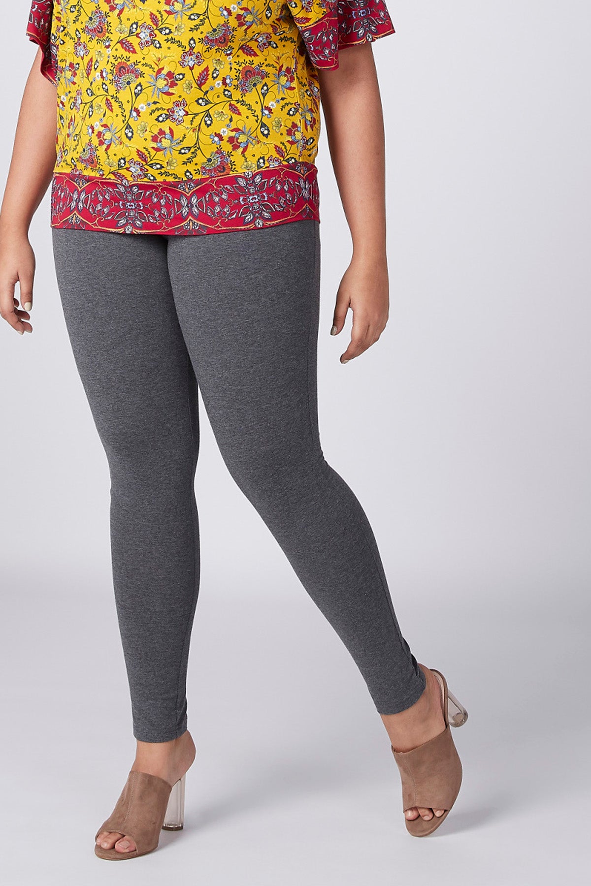 Full Length Leggings With Elasticised Waistband