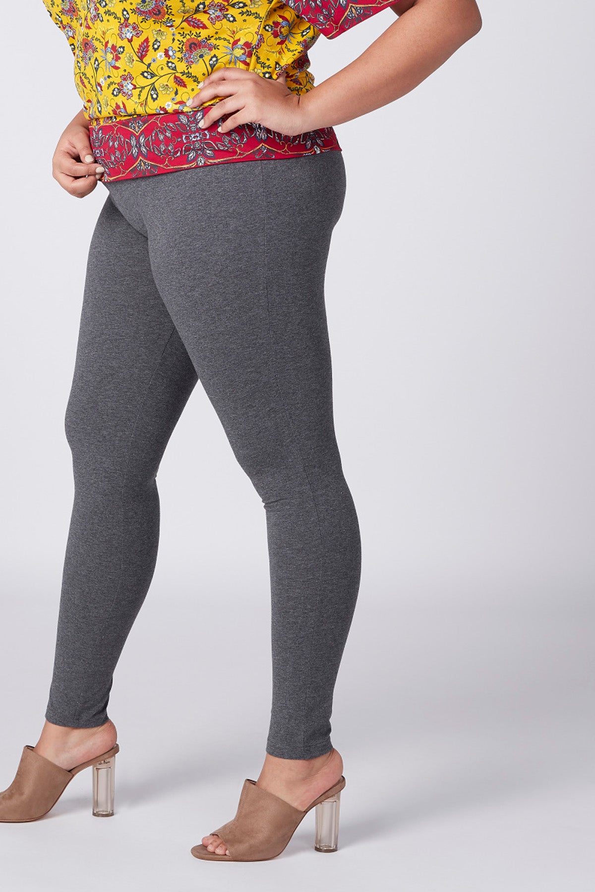 Full Length Leggings With Elasticised Waistband
