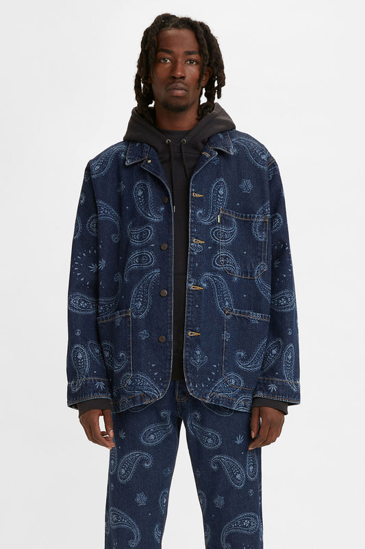 Snoop Chore Coat Snoop Ecru Rinse Top