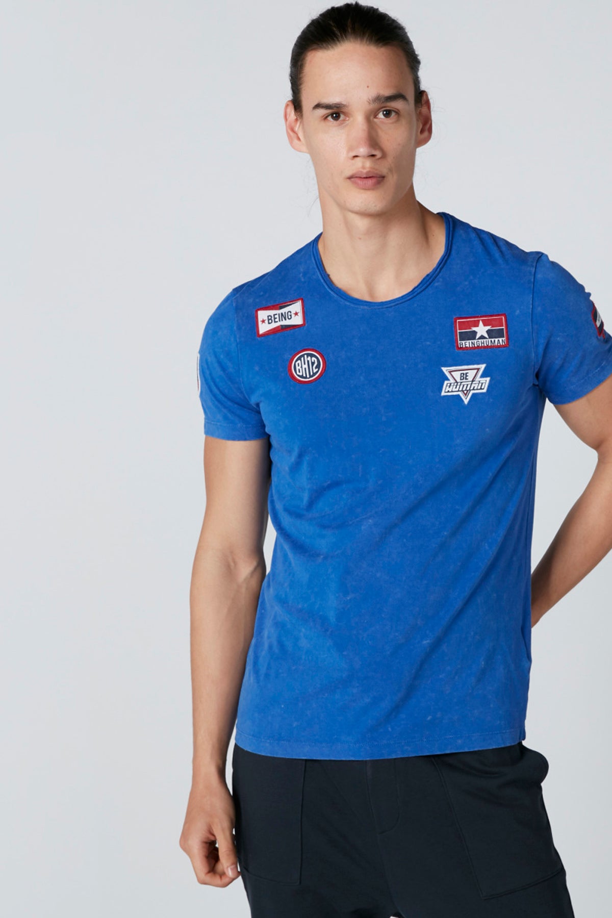 Being Human Short Sleeves T-Shirt with Applique Detail