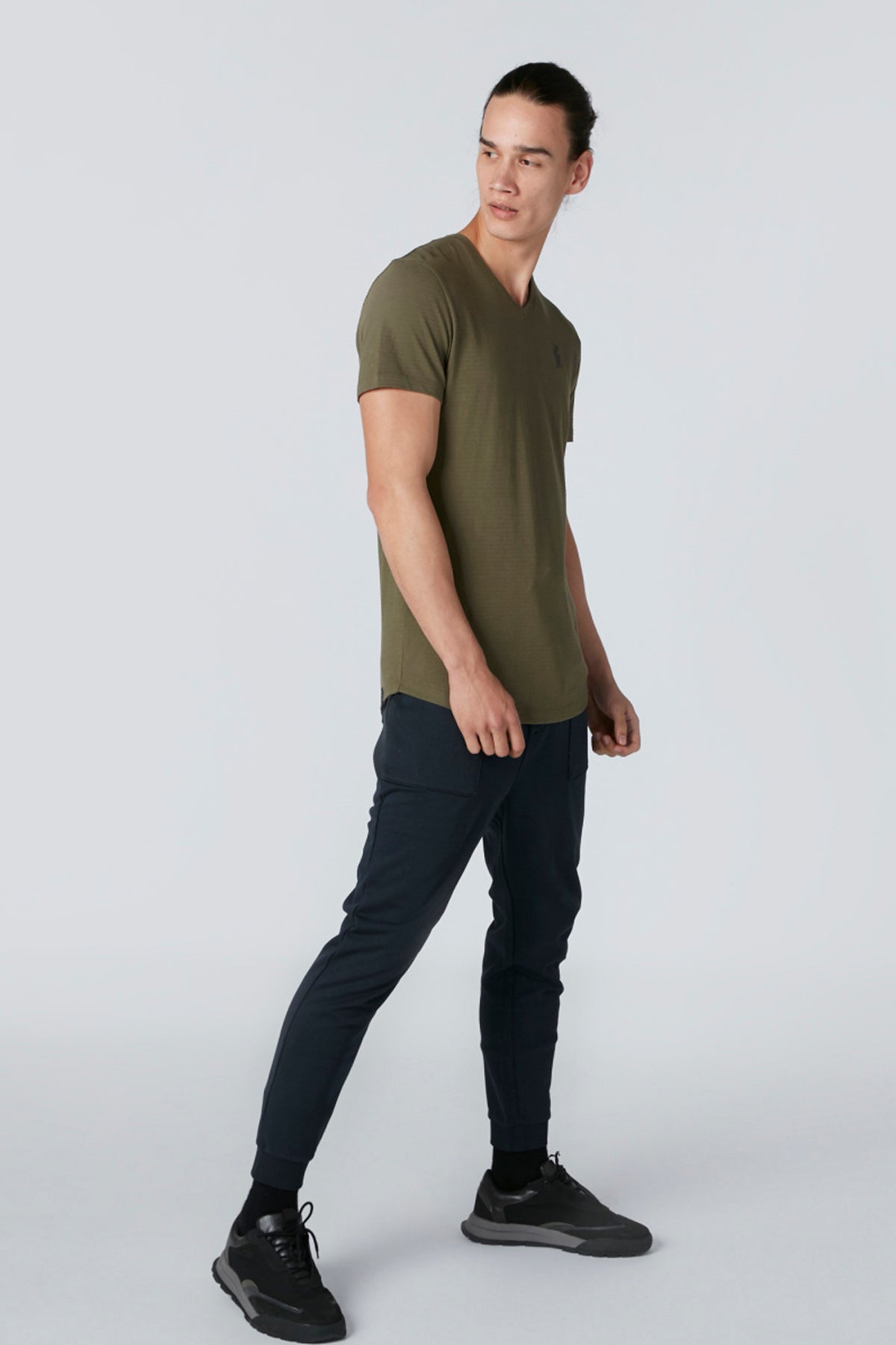 Being Human V-Neck T-Shirt with Short Sleeves