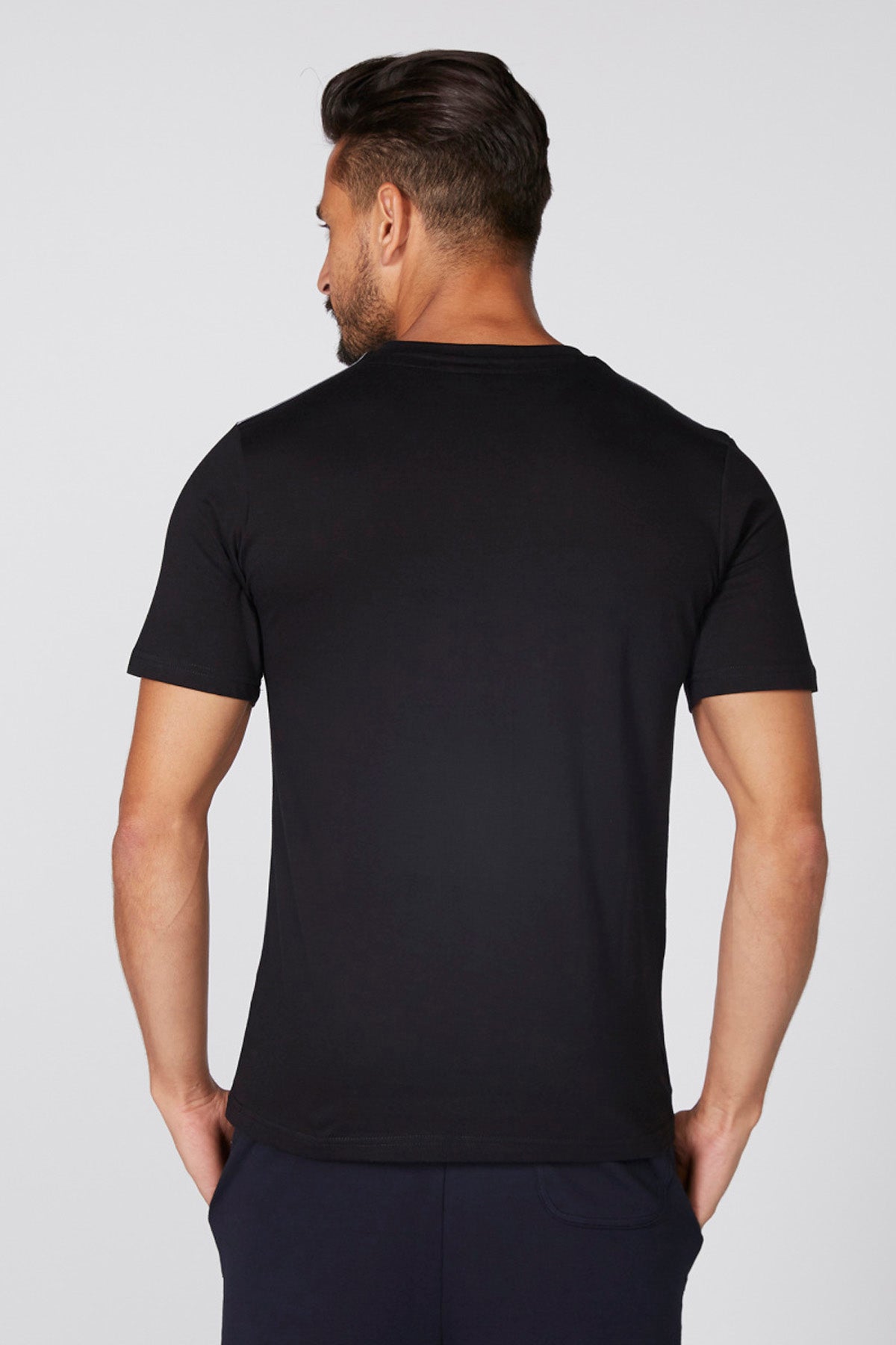 Printed T-Shirt with Round Neck and Short Sleeves