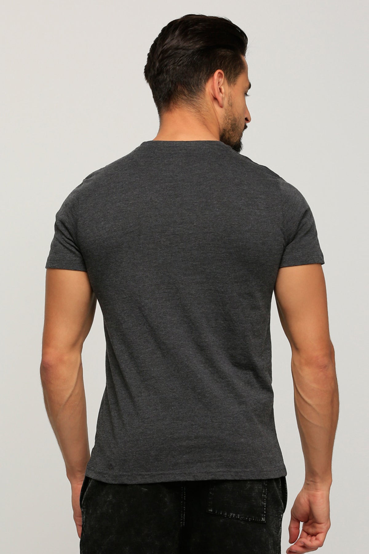 Batman Printed Round Neck T-Shirt with Short Sleeves