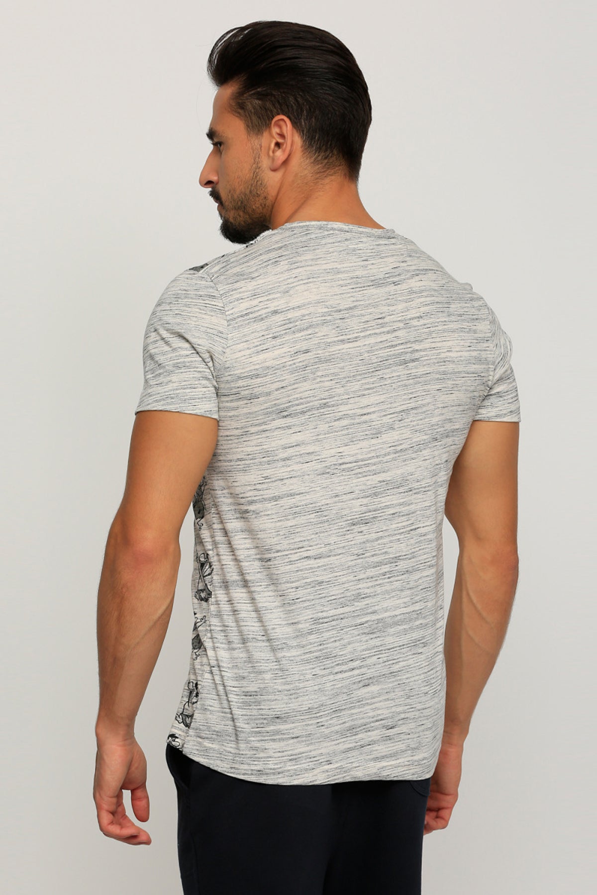 The Flintstones Printed Round Neck T-Shirt with Short Sleeves