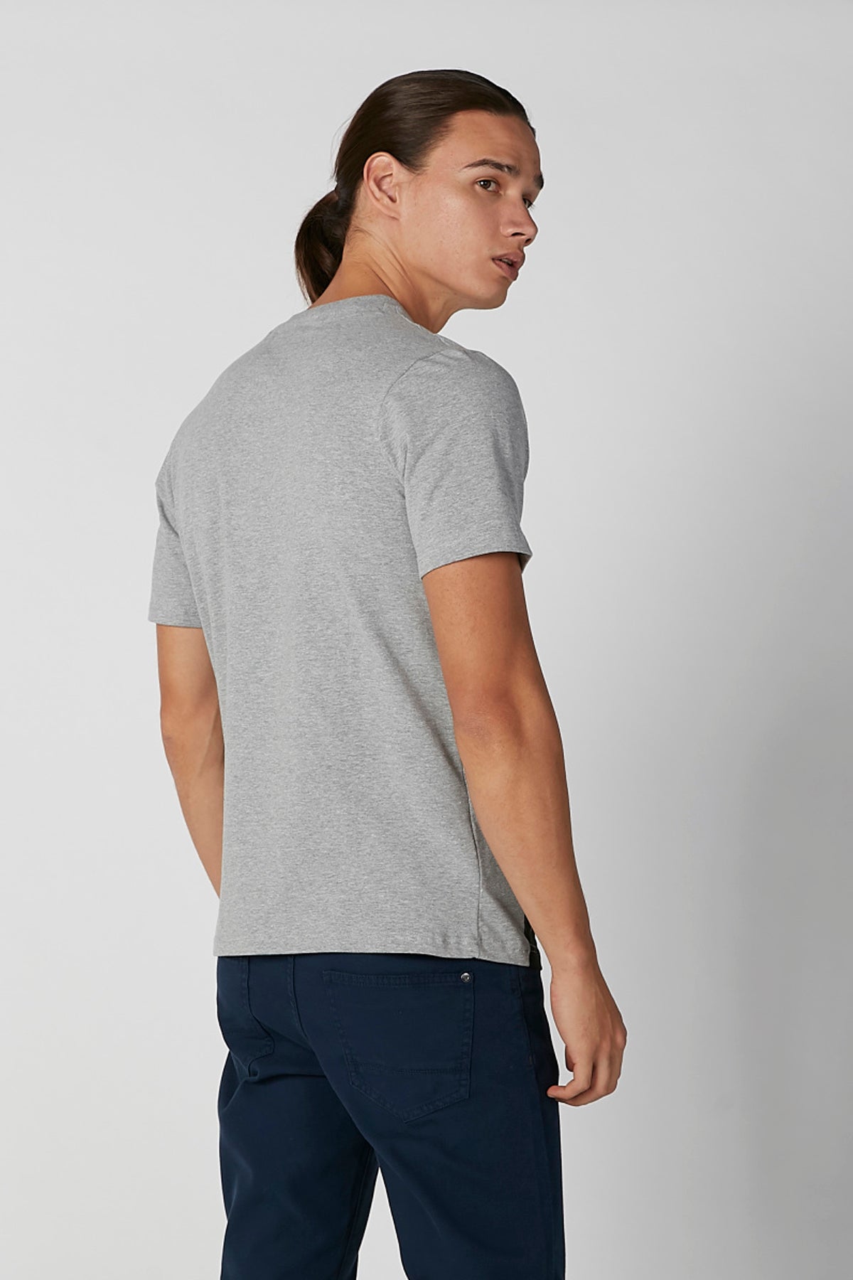 Printed T-shirt with Round Neck and Short Sleeves