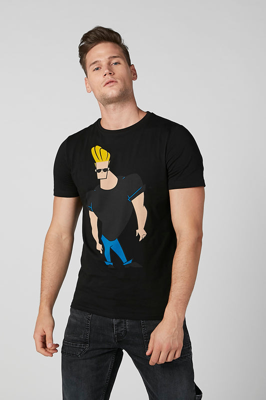 Printed T-shirt with Crew Neck