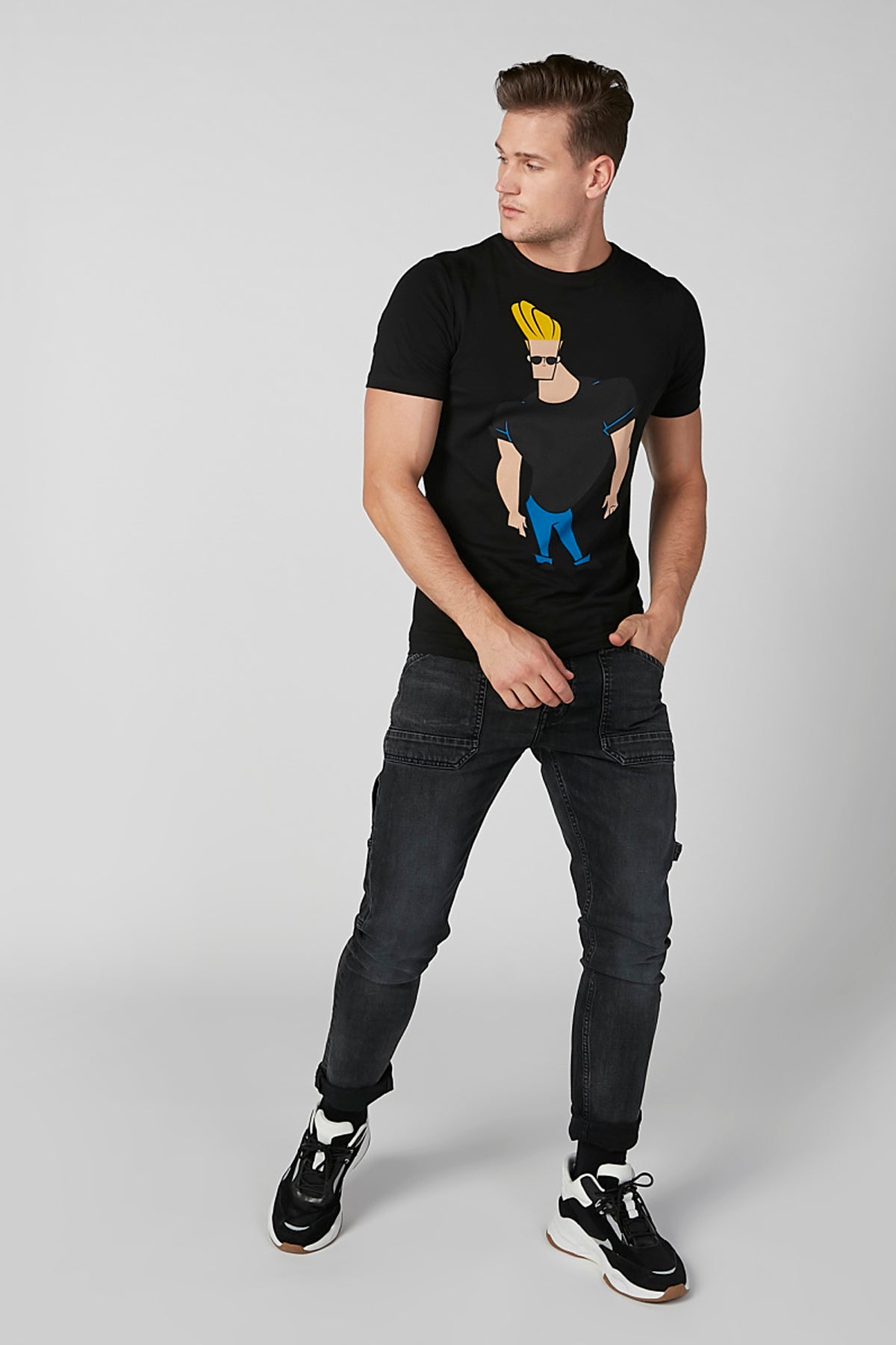 Printed T-shirt with Crew Neck