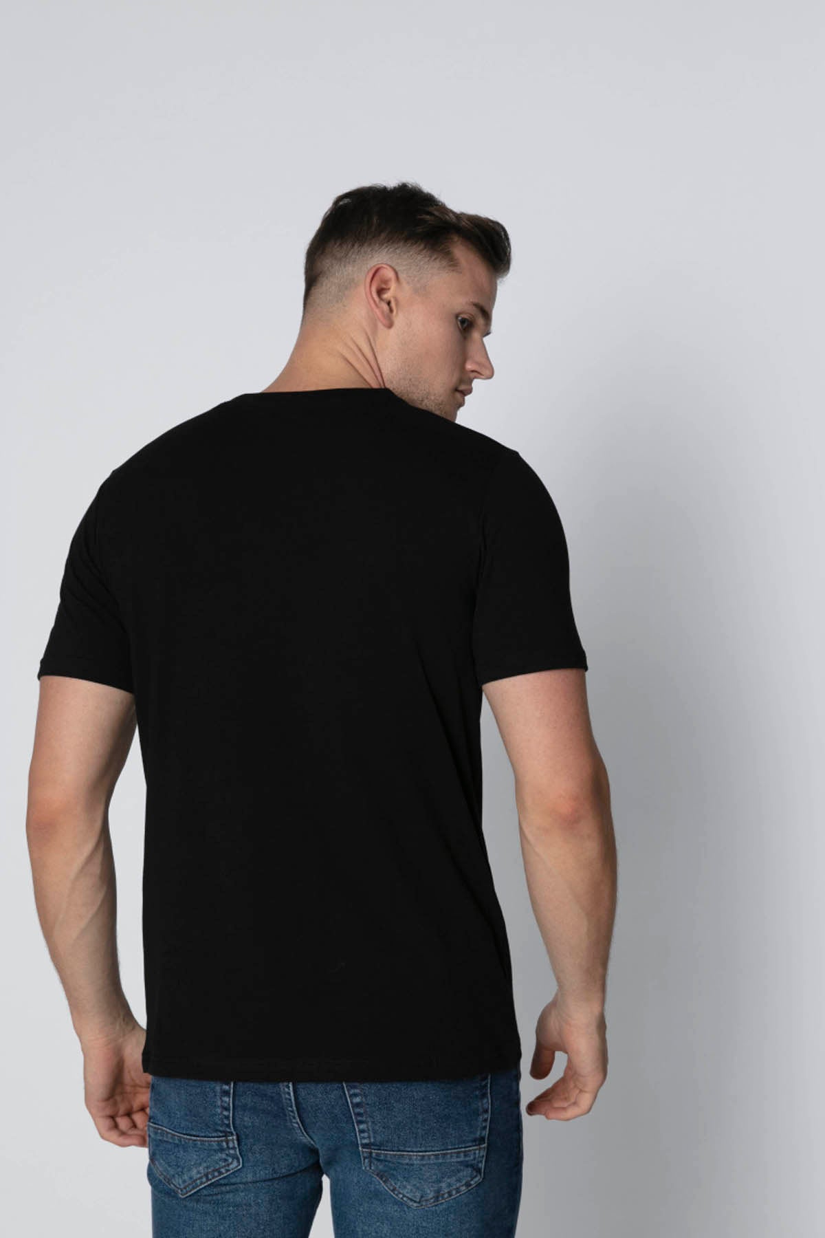 Slim Fit The Godfather Printed T-shirt with Round Neck