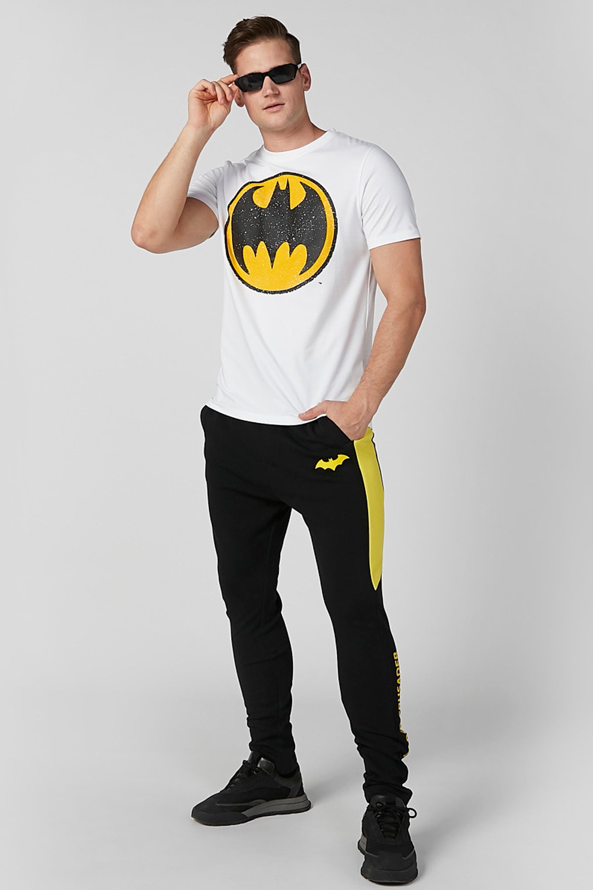 Printed T-shirt in Slim-Fit with Crew Neck