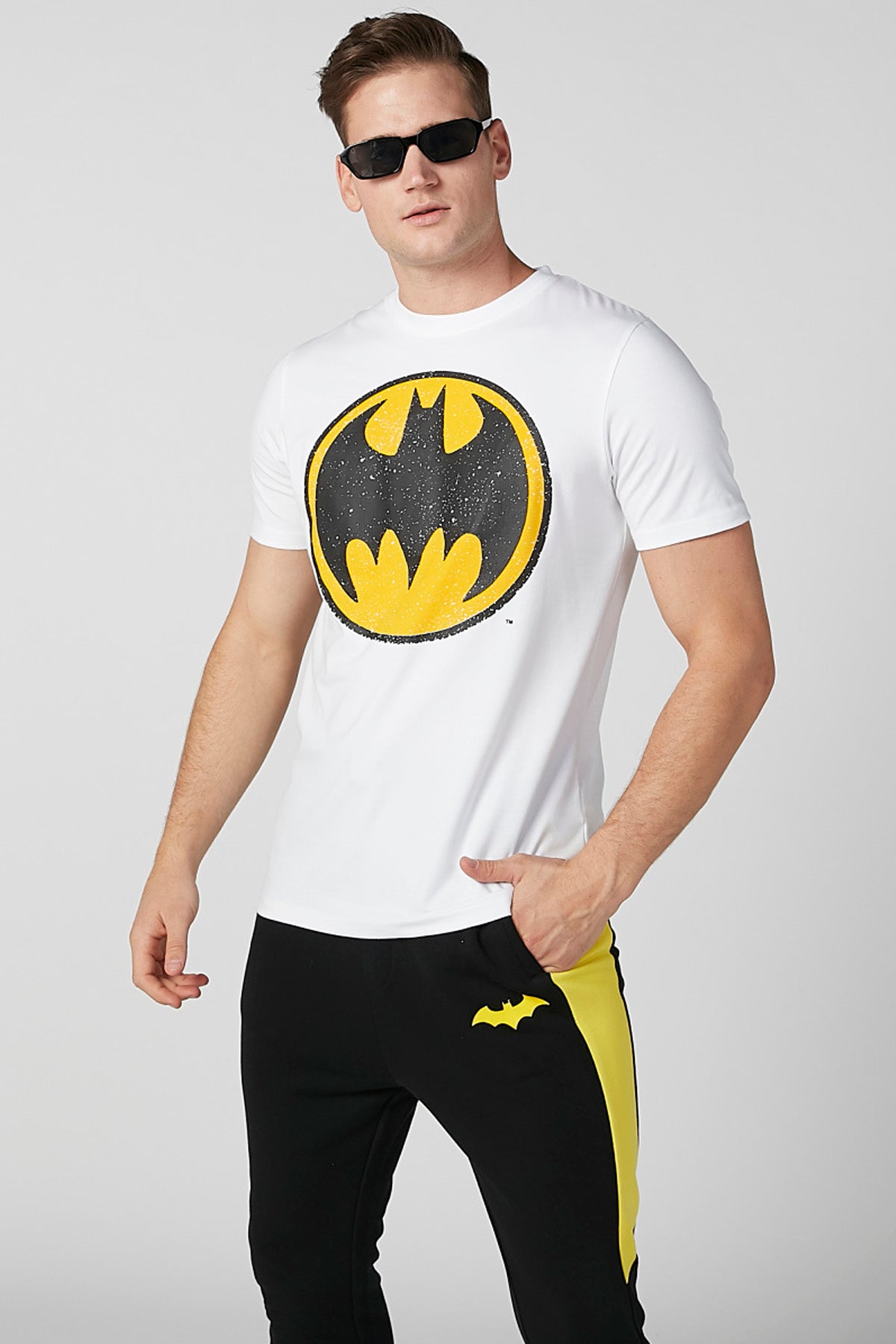 Printed T-shirt in Slim-Fit with Crew Neck