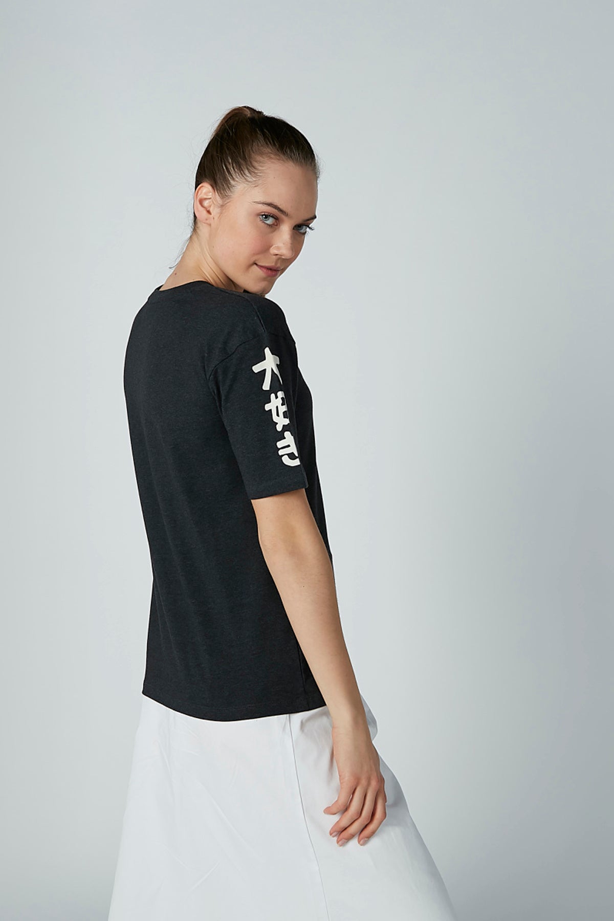 Printed T-shirt with Round Neck