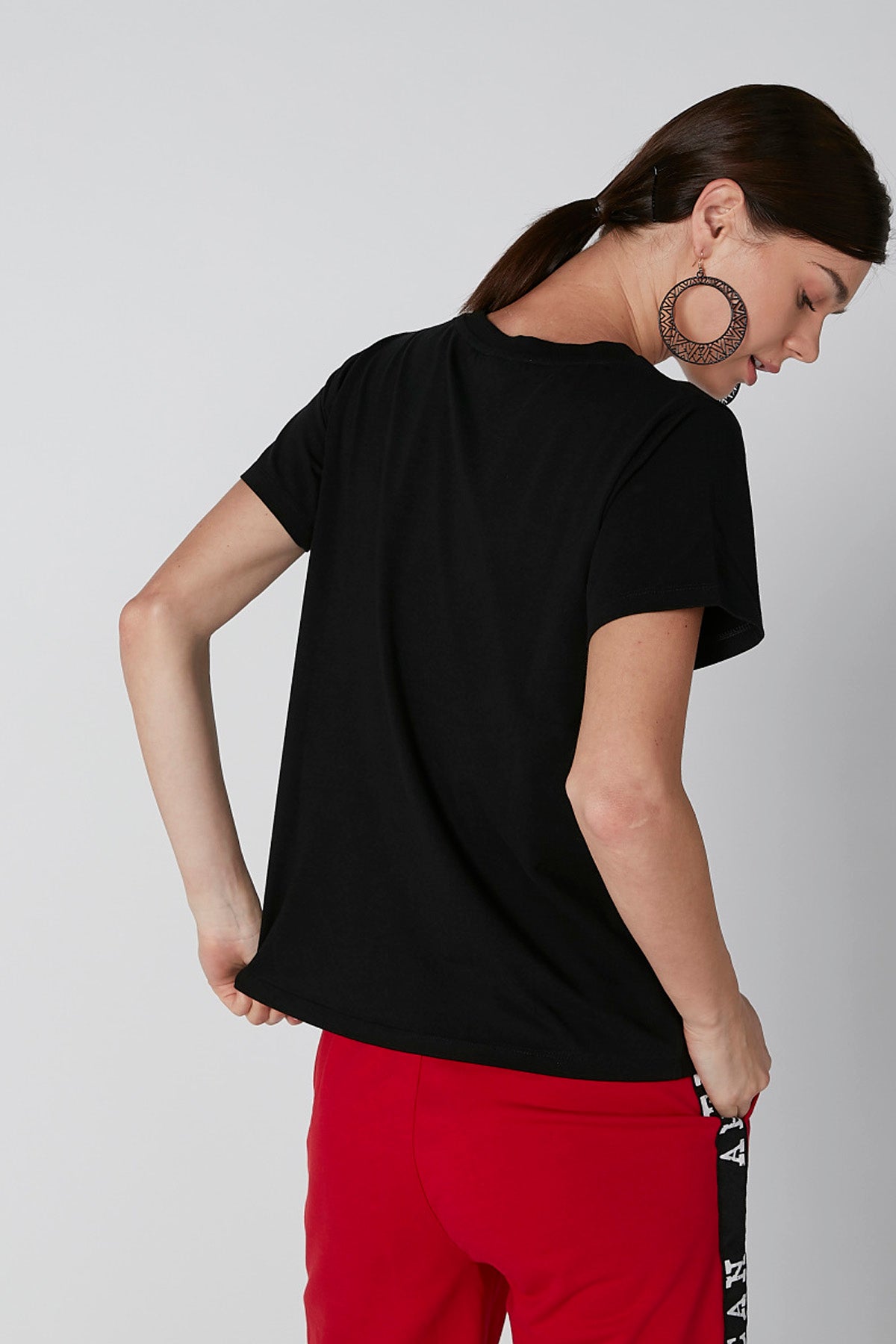 Mickey Mouse Printed T-Shirt with Short Sleeves and Round Neck