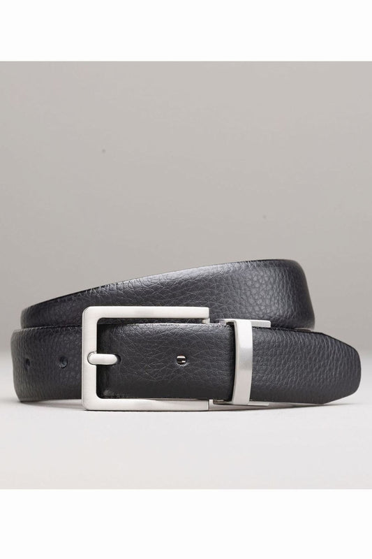 Signature Italian Leather Grain Effect Belt