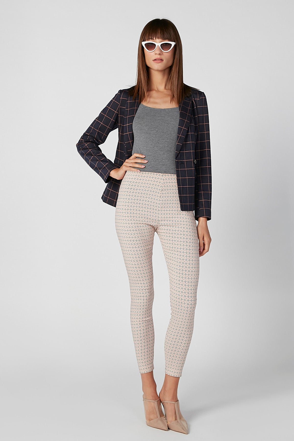 Printed Treggings with Elasticised Waistband