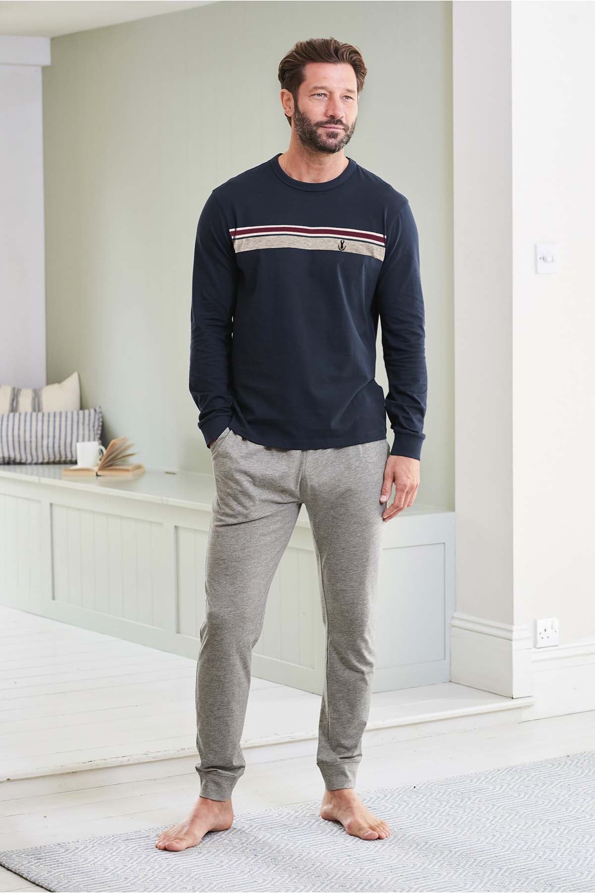 Chest Stripe Pyjama Set