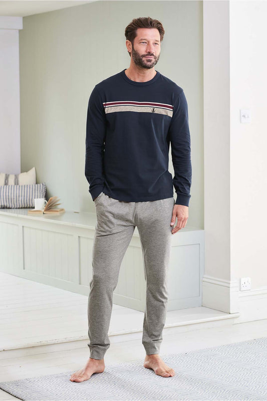 Chest Stripe Pyjama Set