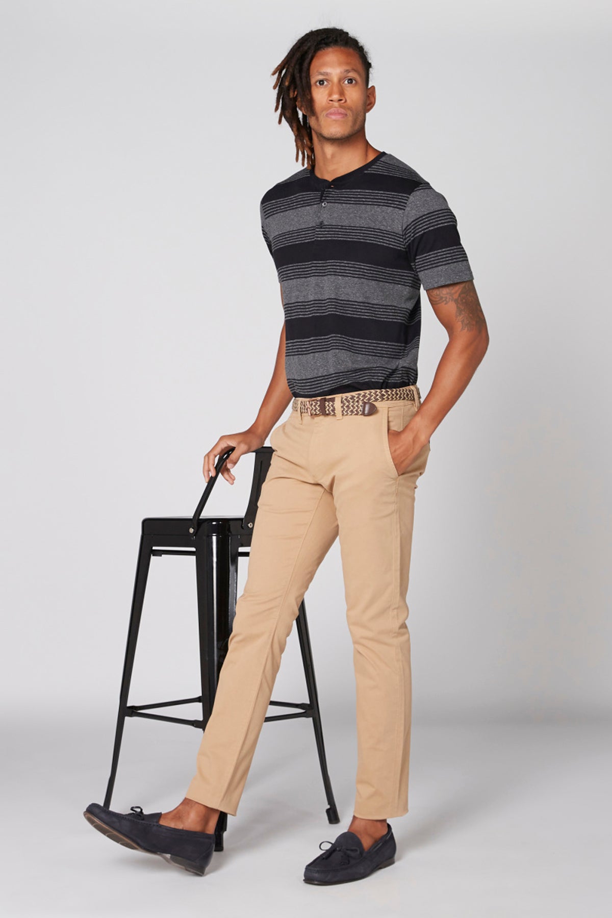 Full Length Pocket Detail Chinos