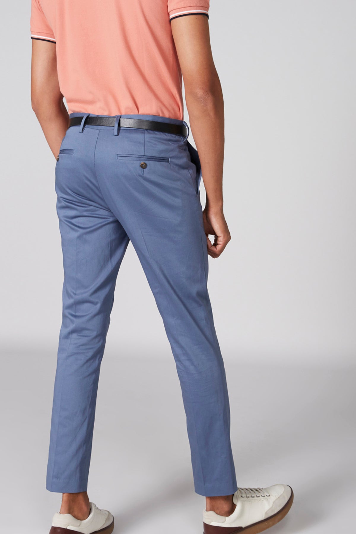 Full Length Trousers with Pocket Detail and Belt