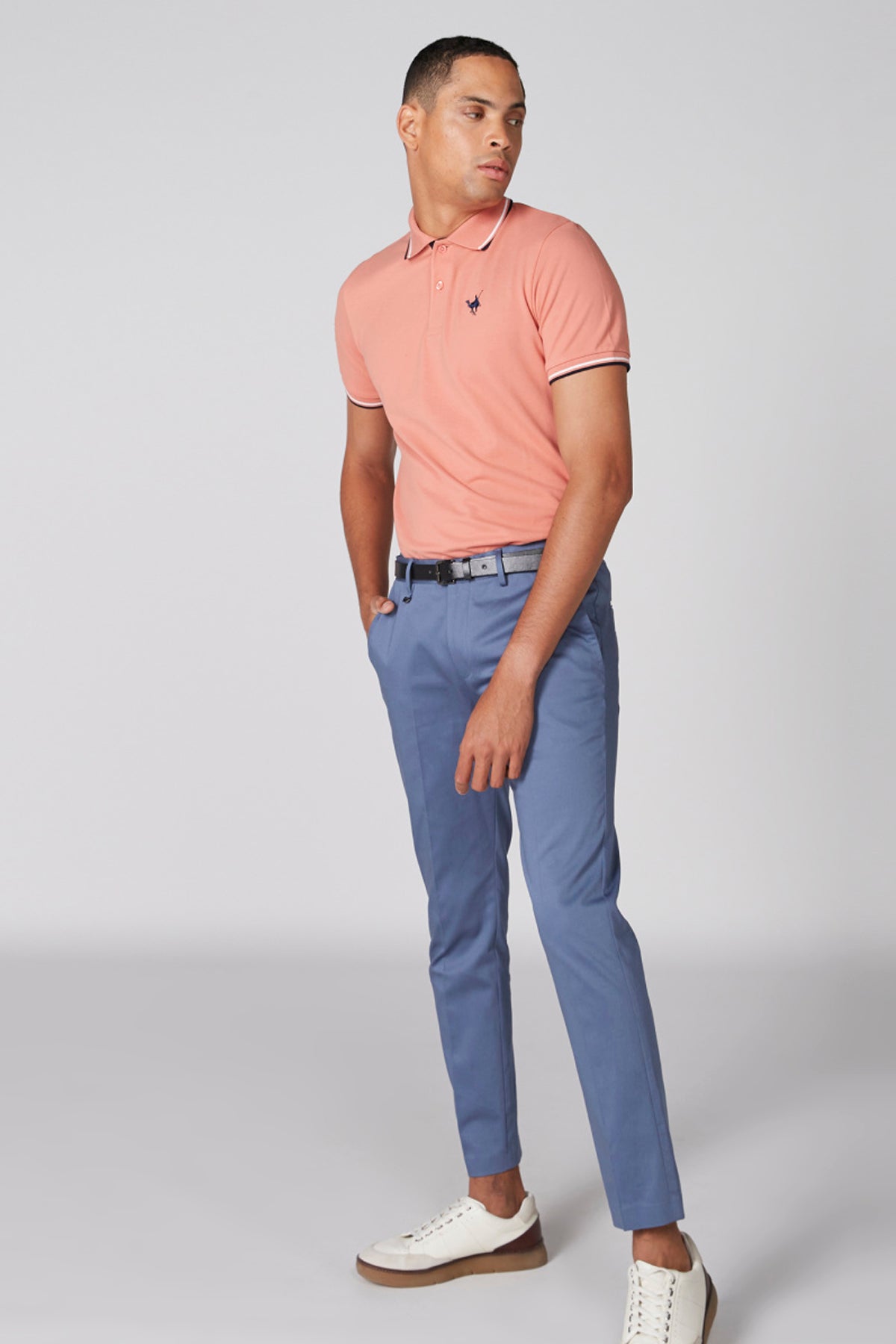Full Length Trousers with Pocket Detail and Belt