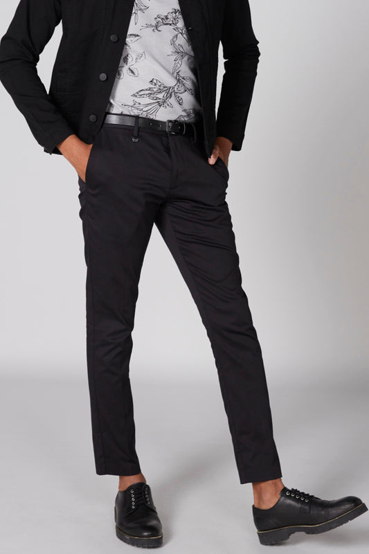 Full Length Trousers with Pocket Detail and Belt