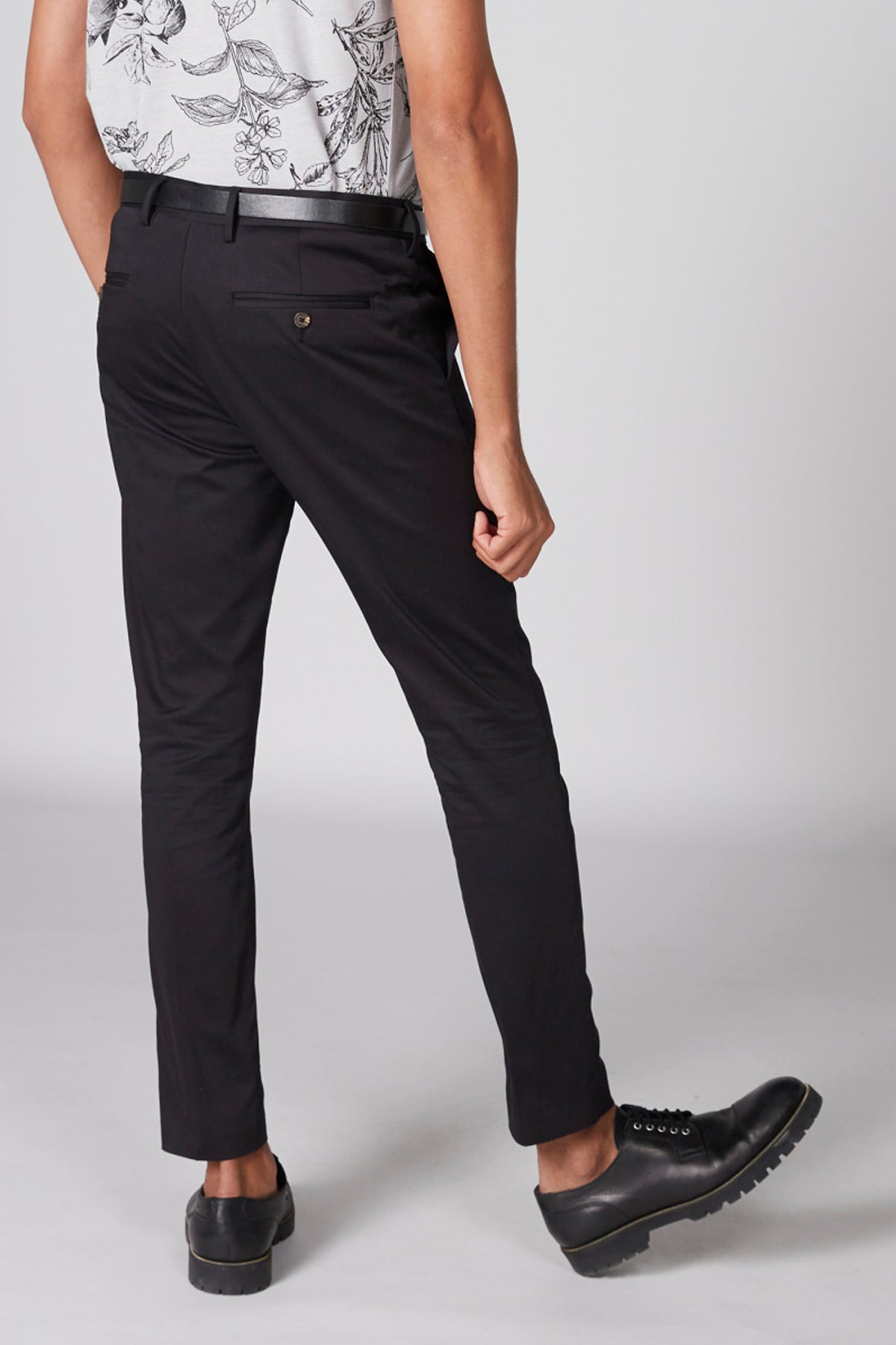 Full Length Trousers with Pocket Detail and Belt