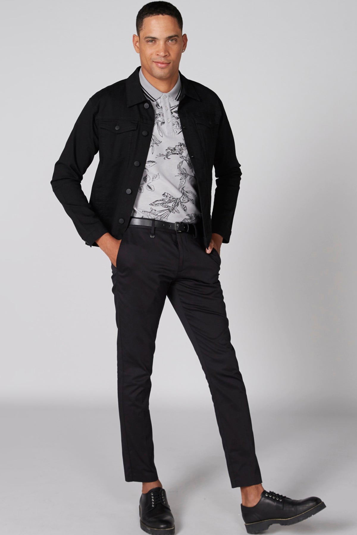 Full Length Trousers with Pocket Detail and Belt