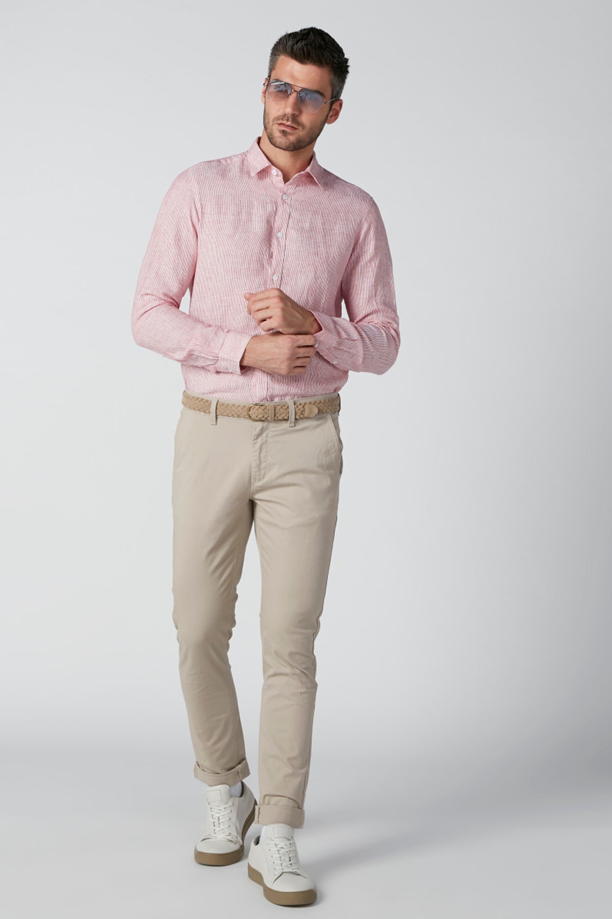 Full Length Trousers with Zip Fly and Pocket Detail