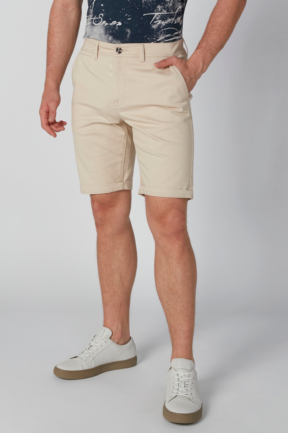 Pocket Detail Shorts with Belt Loops